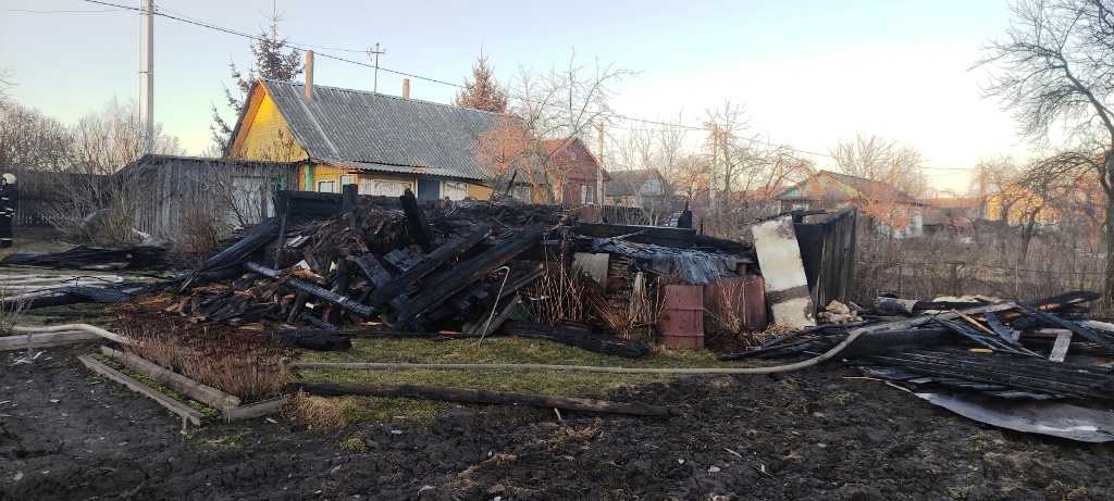 Пожар в д. Колпеница Баранвоичского района